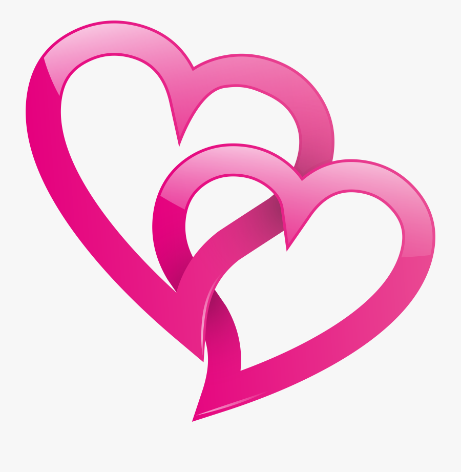 Pink Heart Png Clip, Transparent Clipart