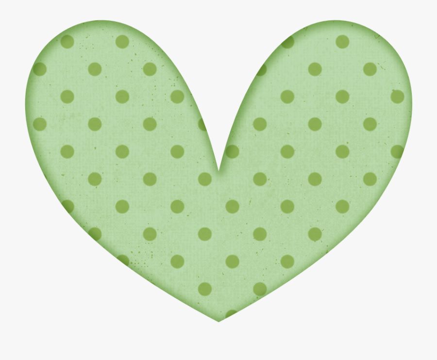 Pastel Hearts Clipart - Green Clip Art Hearts, Transparent Clipart