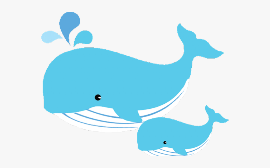 Mom And Baby Whale Clipart, Transparent Clipart
