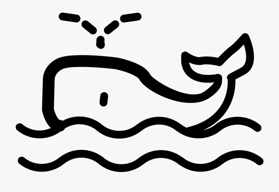 Whale Watching Svg Png Icon Free Download - Whale Watching Black And White Clip Art, Transparent Clipart