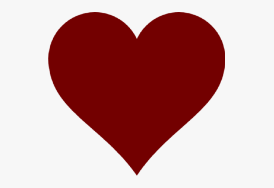 Love Heart Clipart Dark Red - Heart, Transparent Clipart