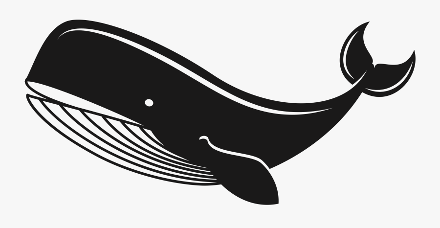 Clipart Whale - Paus Clipart Black And White, Transparent Clipart