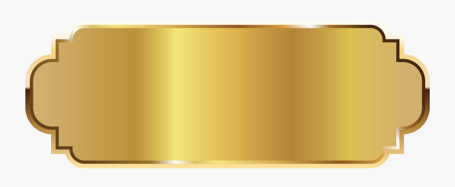 Golden Label Template Png Clipart Picture - Golden Label Png, Transparent Clipart