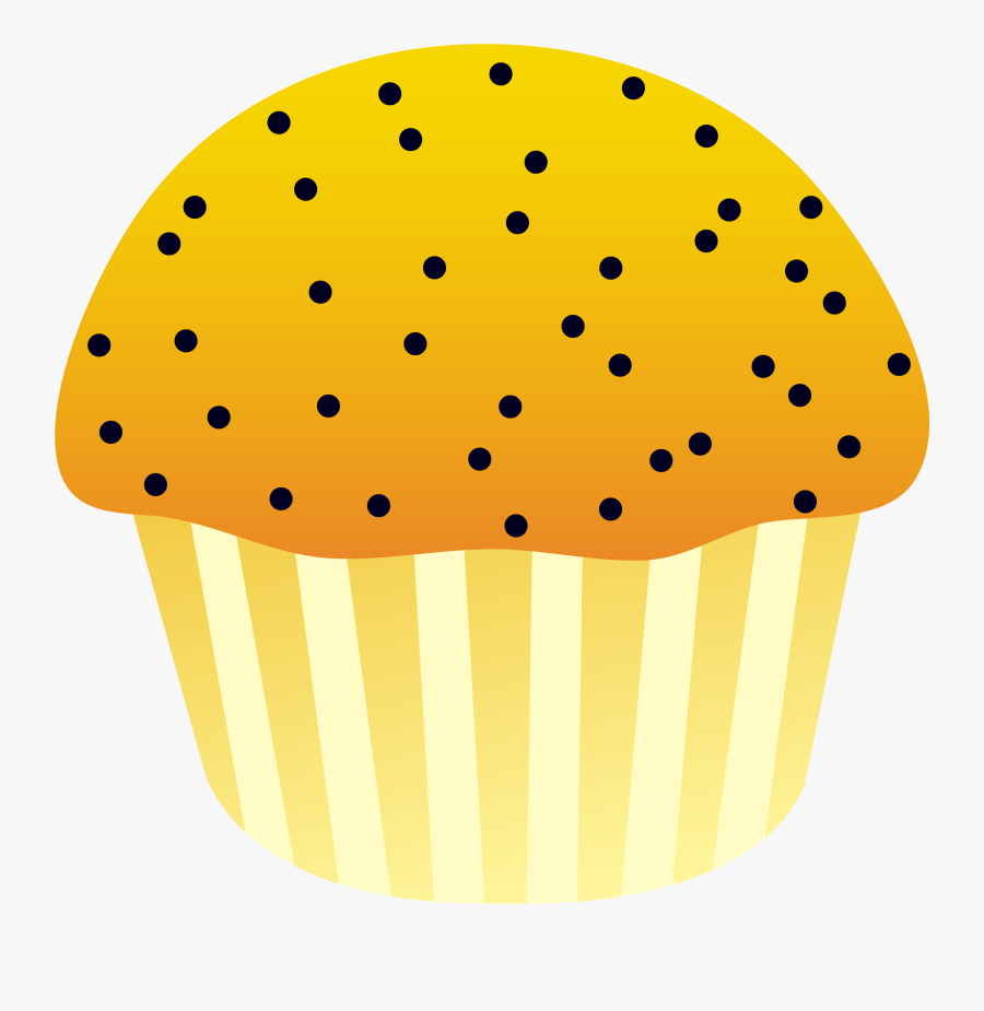 Poppy Clipart Orange Poppy - Transparent Background Muffin Clipart, Transparent Clipart