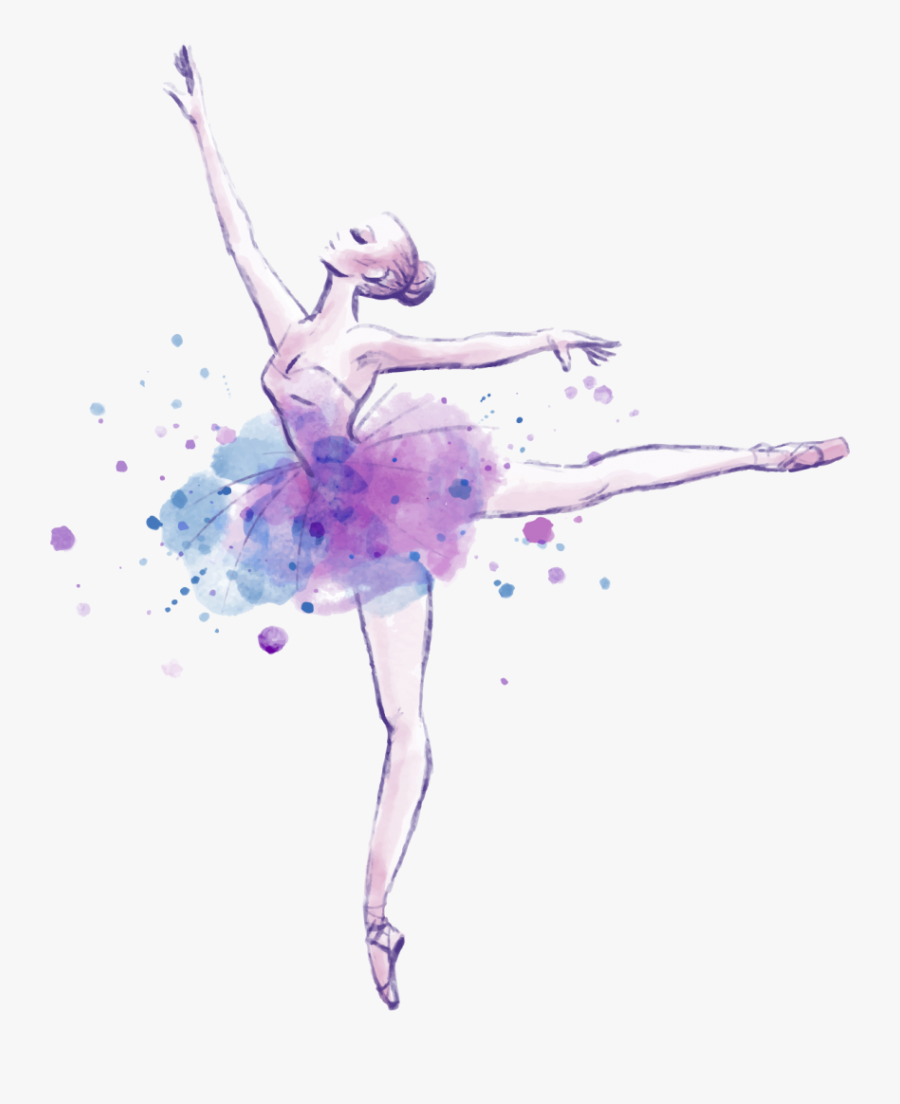 Watercolor Clipart Ballerina - Bailarinas De Ballet Dibujos, Transparent Clipart