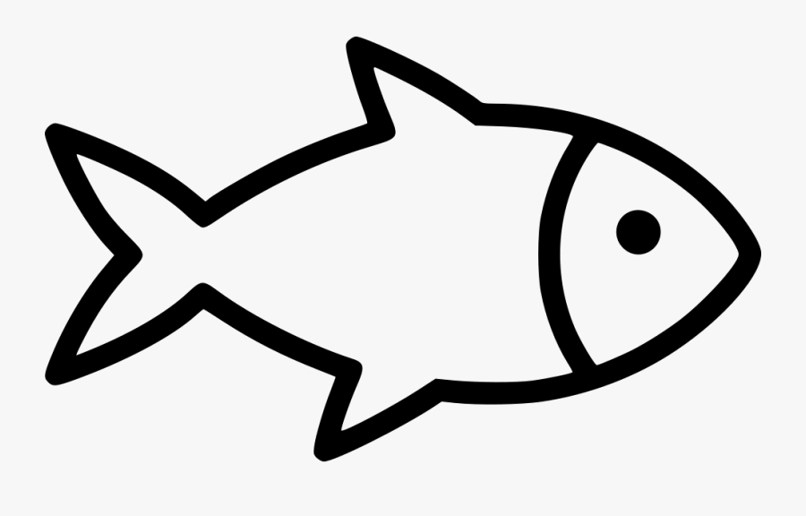 Fish Png White - Fish Black And White Png, Transparent Clipart