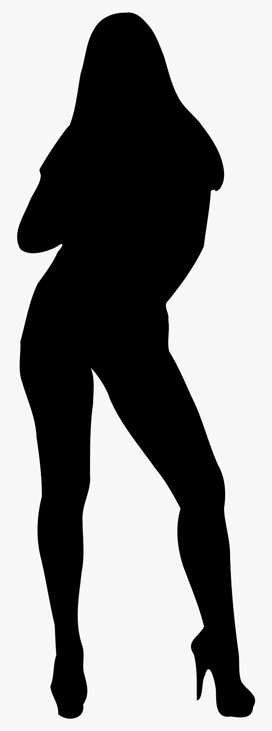 Woman Silhouette 08 Icons Png - Black Female Silhouette Transparent, Transparent Clipart