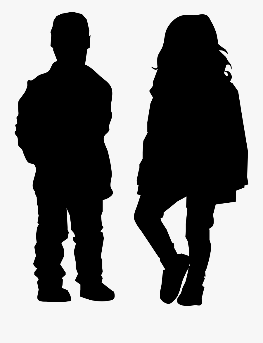 Kids Icons Png - Couple Hold Hand Silhouette, Transparent Clipart