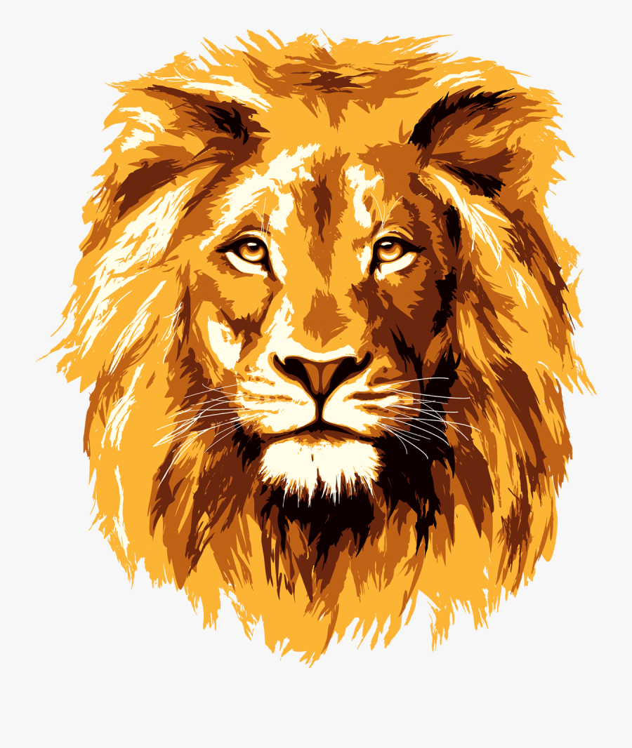 Lion Head Png - Lion Face Transparent Background, Transparent Clipart