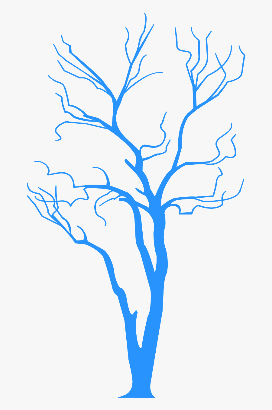 Black 2d Tree Png, Transparent Clipart