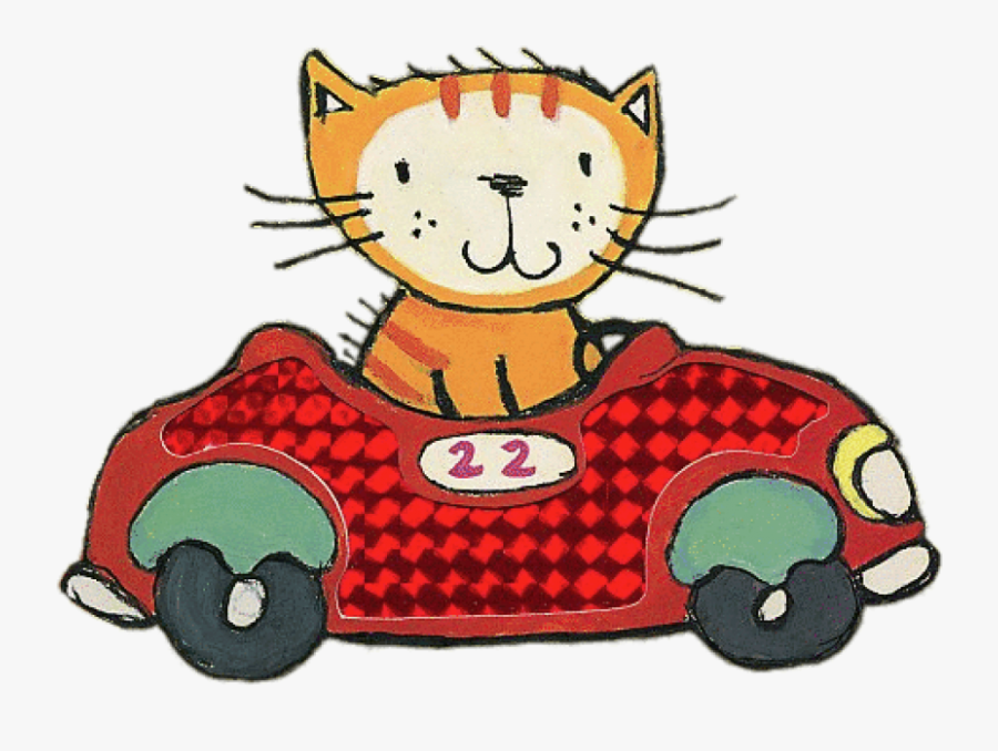 Free Png Download Poppy Cat In A Car Clipart Png Photo - Cat In A Car Cartoon, Transparent Clipart
