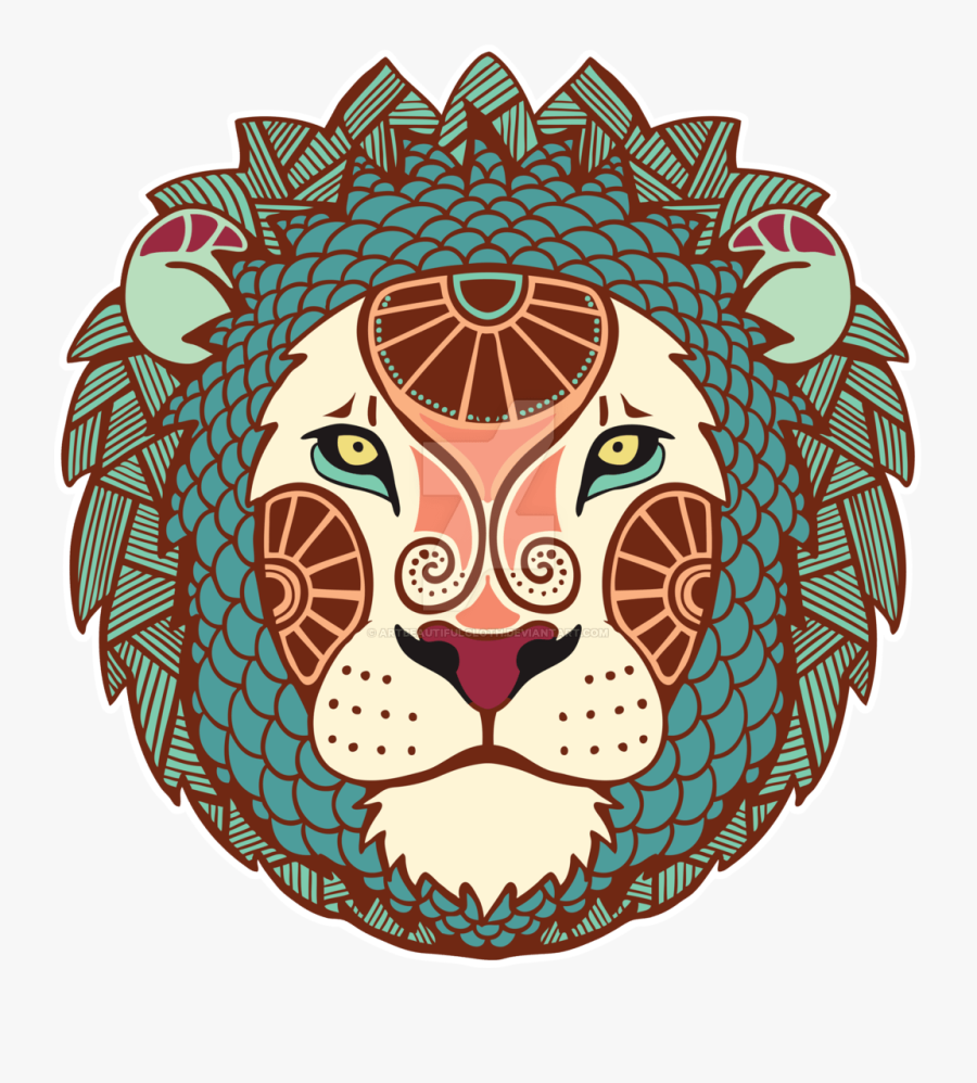 Lion Head Png Transparent Image - Png Lion Art, Transparent Clipart