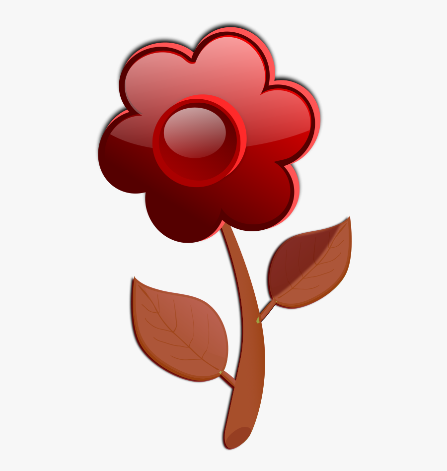 Flower Clipart Png File Tag List, Flower Clip Arts - Green Flower With Stem Clipart, Transparent Clipart