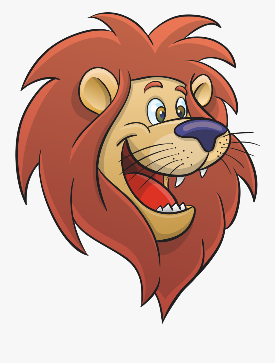 Transparent Lions Clipart - Lion Face Cartoon Clipart, Transparent Clipart