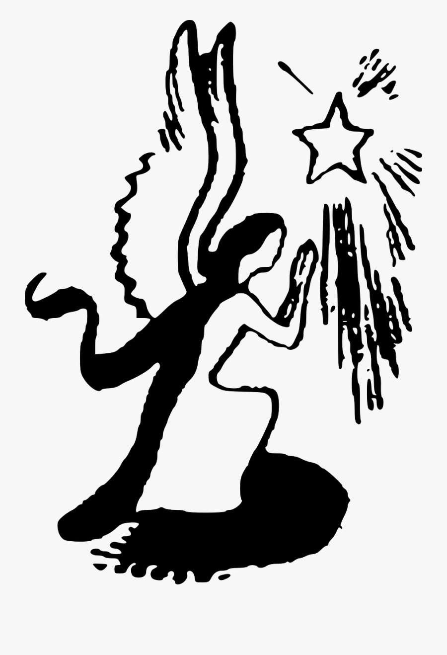 Angel Prayer Praying Hands Clip Art - Angel Clip Art, Transparent Clipart