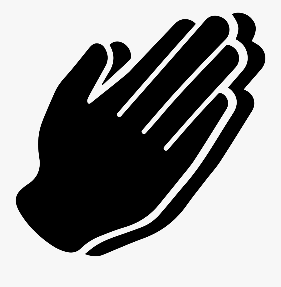 Transparent Man Praying Silhouette Png - Praying Hand Icon Png, Transparent Clipart