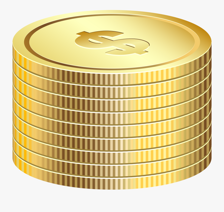 Coins Png Clipart - Moedas Empilhadas Png, Transparent Clipart