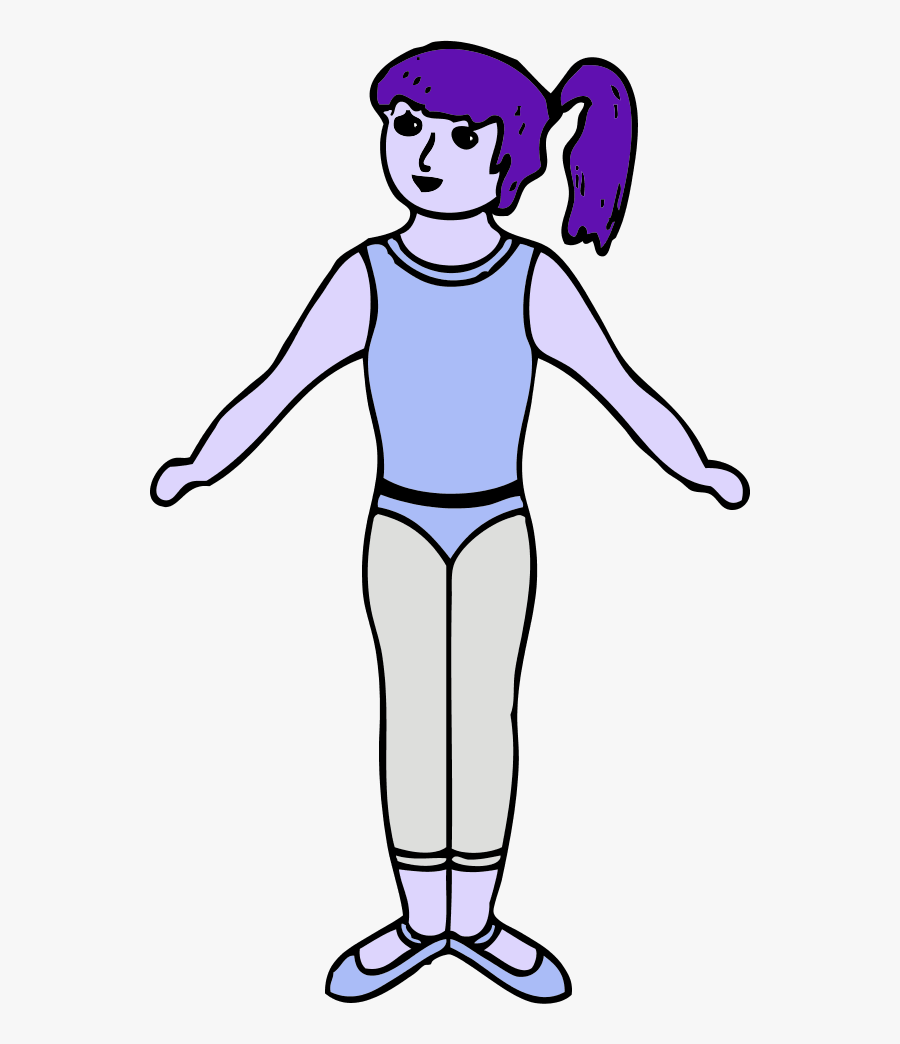 Graphic Library Library Body Clip Outline - Girl Body Clipart, Transparent Clipart