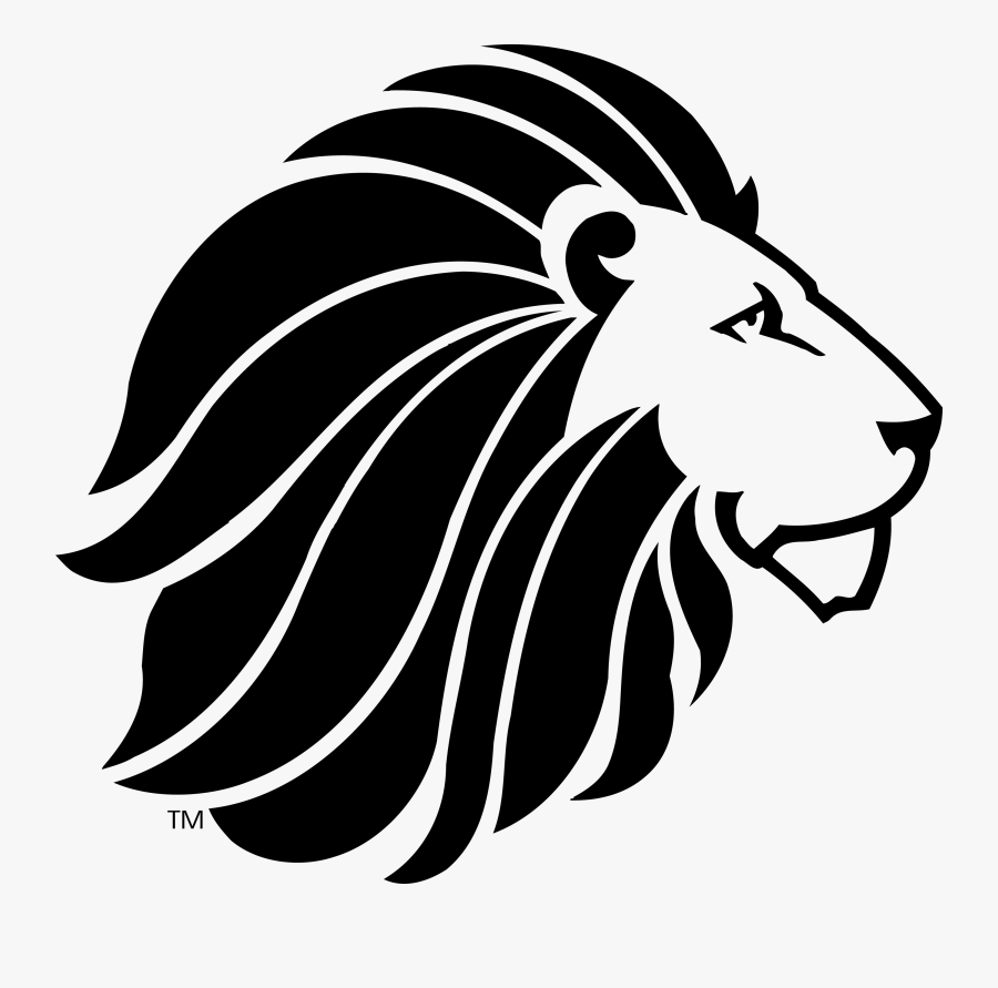 Transparent Lion Clipart Black And White - Alpha Delta Pi Lion Logo, Transparent Clipart