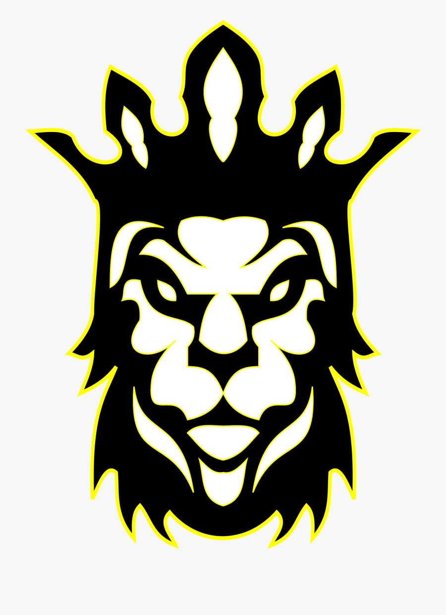 The Lion As A King Graphic Freeuse Library - Tribal Face Tattoo Design, Transparent Clipart