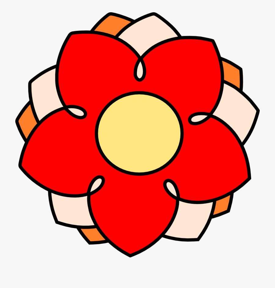 Flower Clip Art Free Vector 4vector - Clip Art Of Single Flower, Transparent Clipart