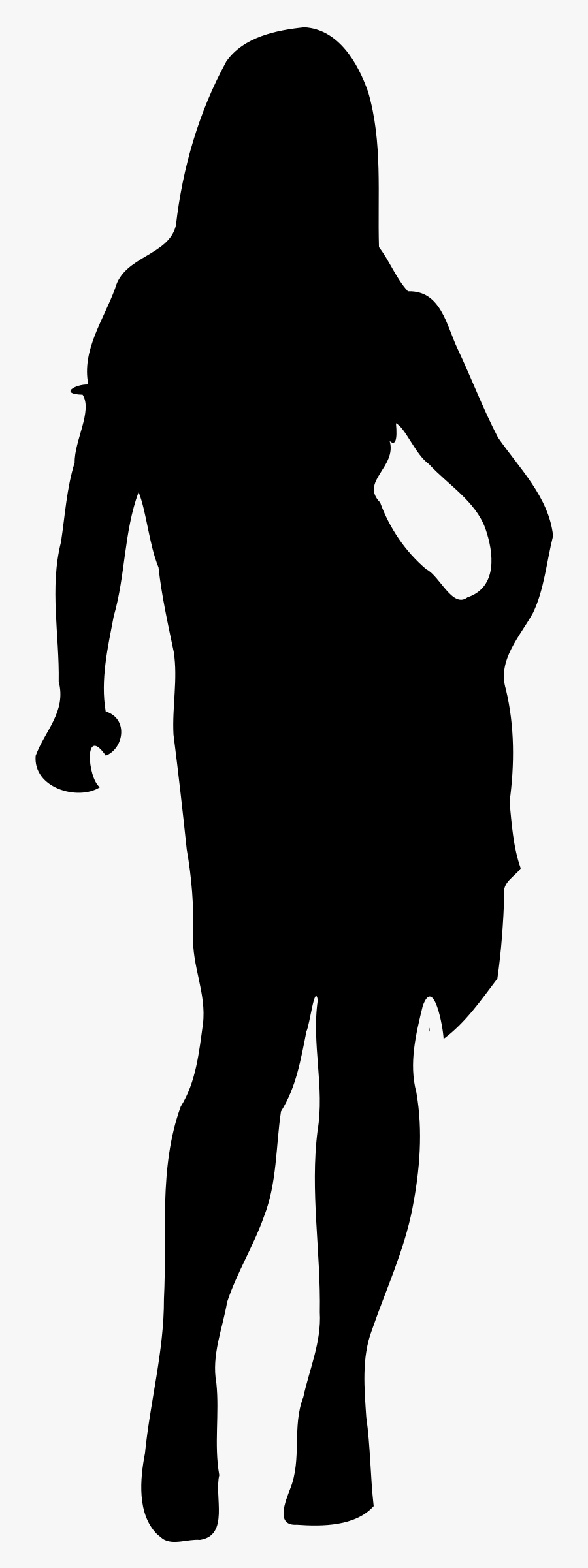 Clipart - Woman Silhouette Walking Png, Transparent Clipart