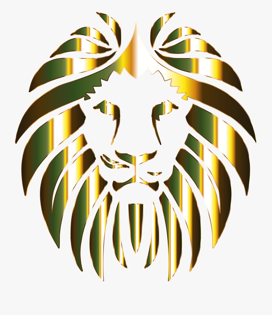 Head,leaf,symmetry - Lion Logo Transparent Background, Transparent Clipart