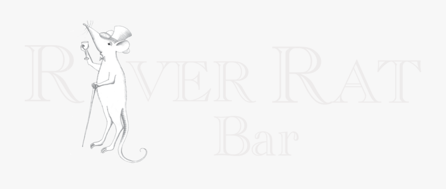 River Rat Hamble Bar Logo White - River Rat Hamble, Transparent Clipart