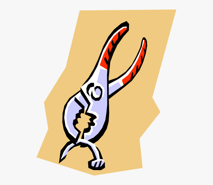 Vector Illustration Of Pliers Hand Tool Used To Hold, Transparent Clipart