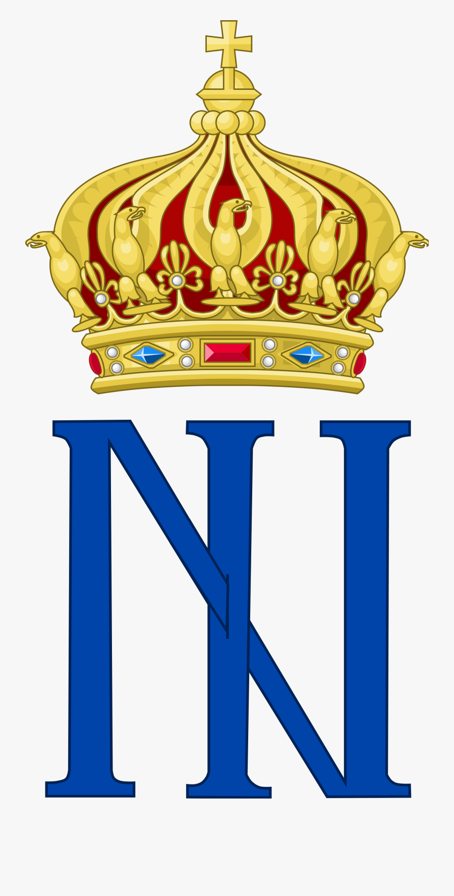 Crown Monogram Clipart Free Library File - Napoleon Monogram, Transparent Clipart