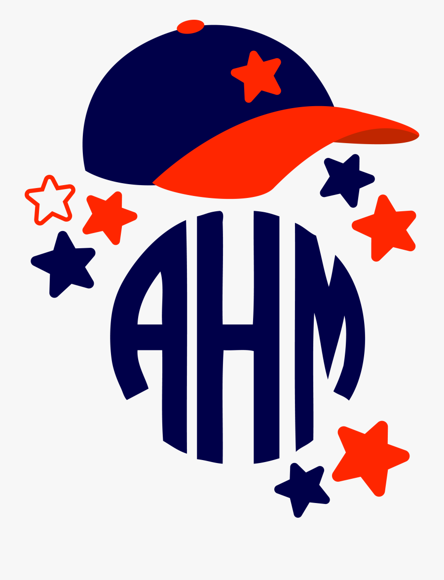 Baseball Hat Monogram Topper - Pumpkin Monogram Topper Embroidery Design, Transparent Clipart