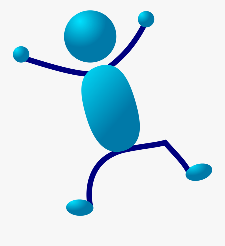 Dancing Man Clipart - Stickman Clipart, Transparent Clipart