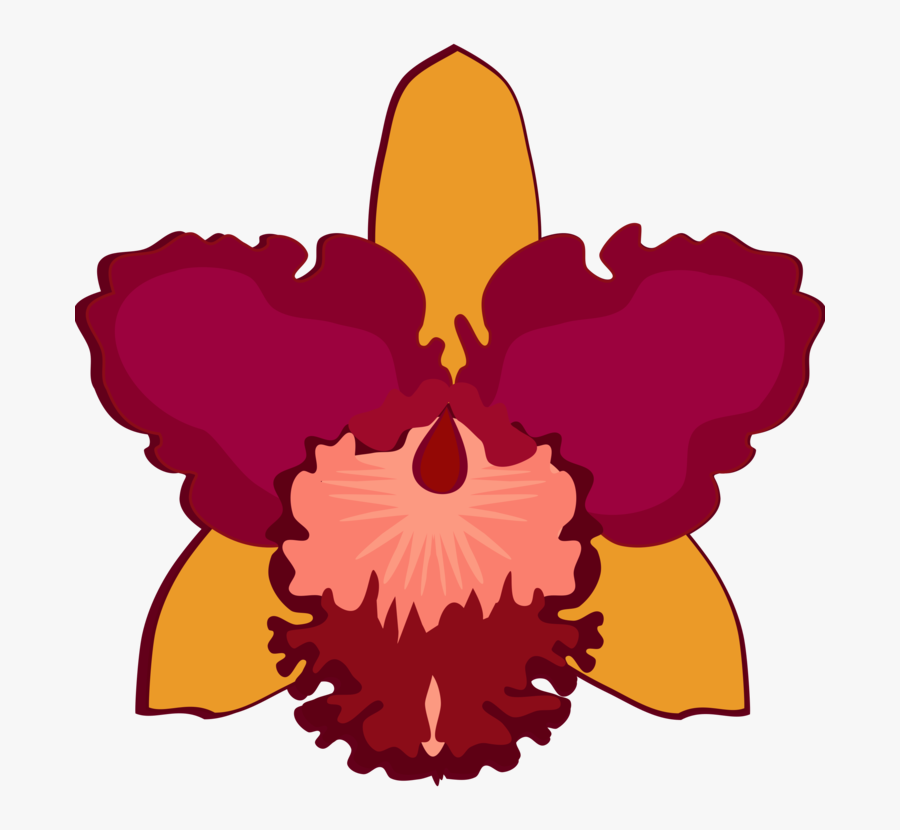 Plant,flower,purple - Orchid Flower Clip Art, Transparent Clipart
