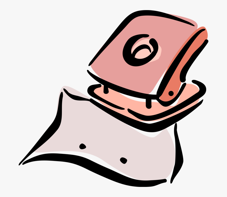 Vector Illustration Of Hole Punch Office Tool Used, Transparent Clipart