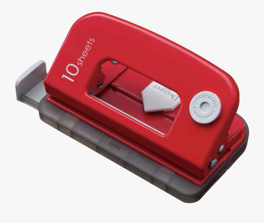 Red Hole Puncher - Carl 打 孔, Transparent Clipart