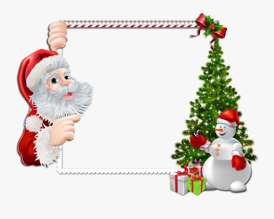 #lights #christmas #frame #snow #snowflake #balls #ball - Christmas Frame Png Transparent, Transparent Clipart