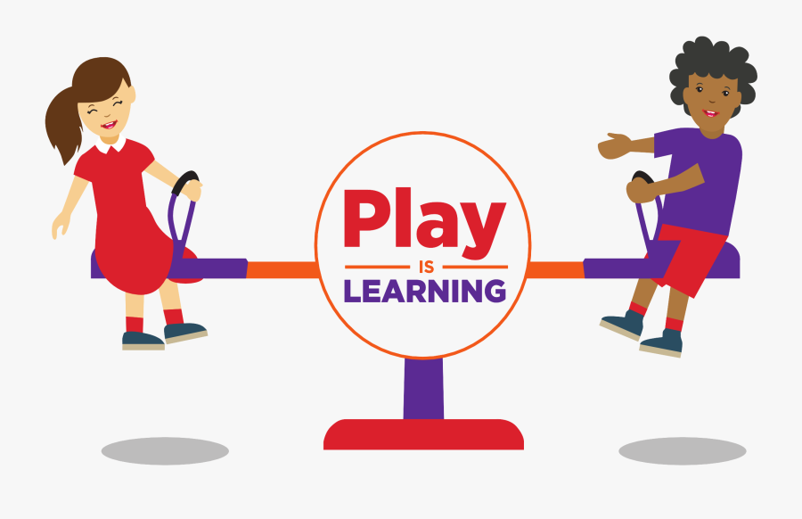 Play Is Learning Kids On Seesaw - Playing Is Learning, Transparent Clipart
