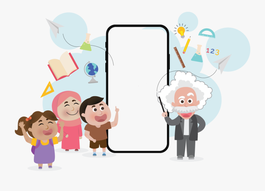 Student Play Phone Cartoon , Free Transparent Clipart - ClipartKey