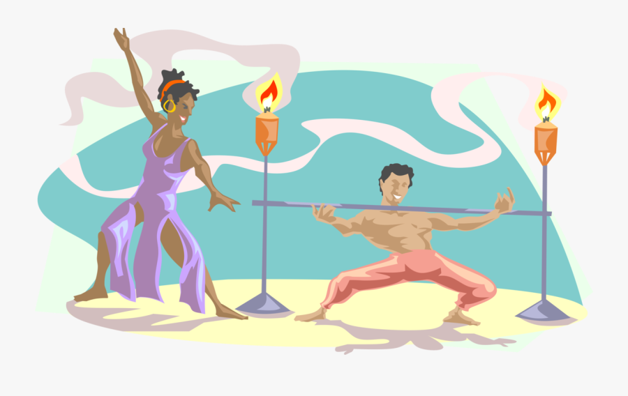 Vector Illustration Of Limbo Dancer Dances Traditional - Free Limbo Dance Clipart, Transparent Clipart