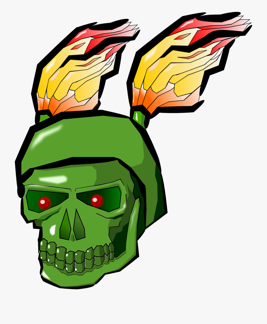 Skull, Transparent Clipart