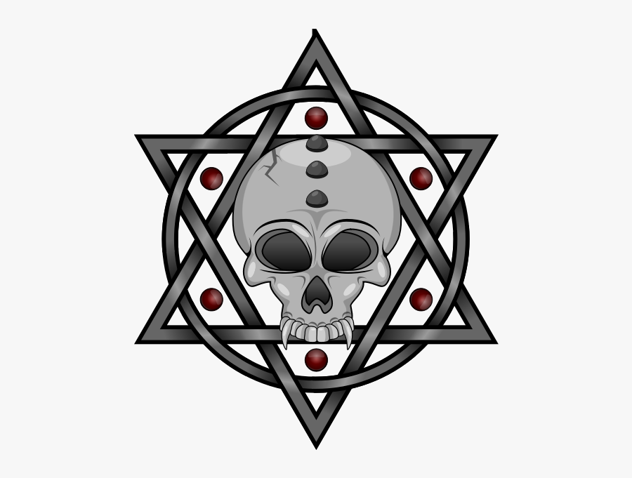 Pentagram And Skull - Calaveras Con Estrellas, Transparent Clipart