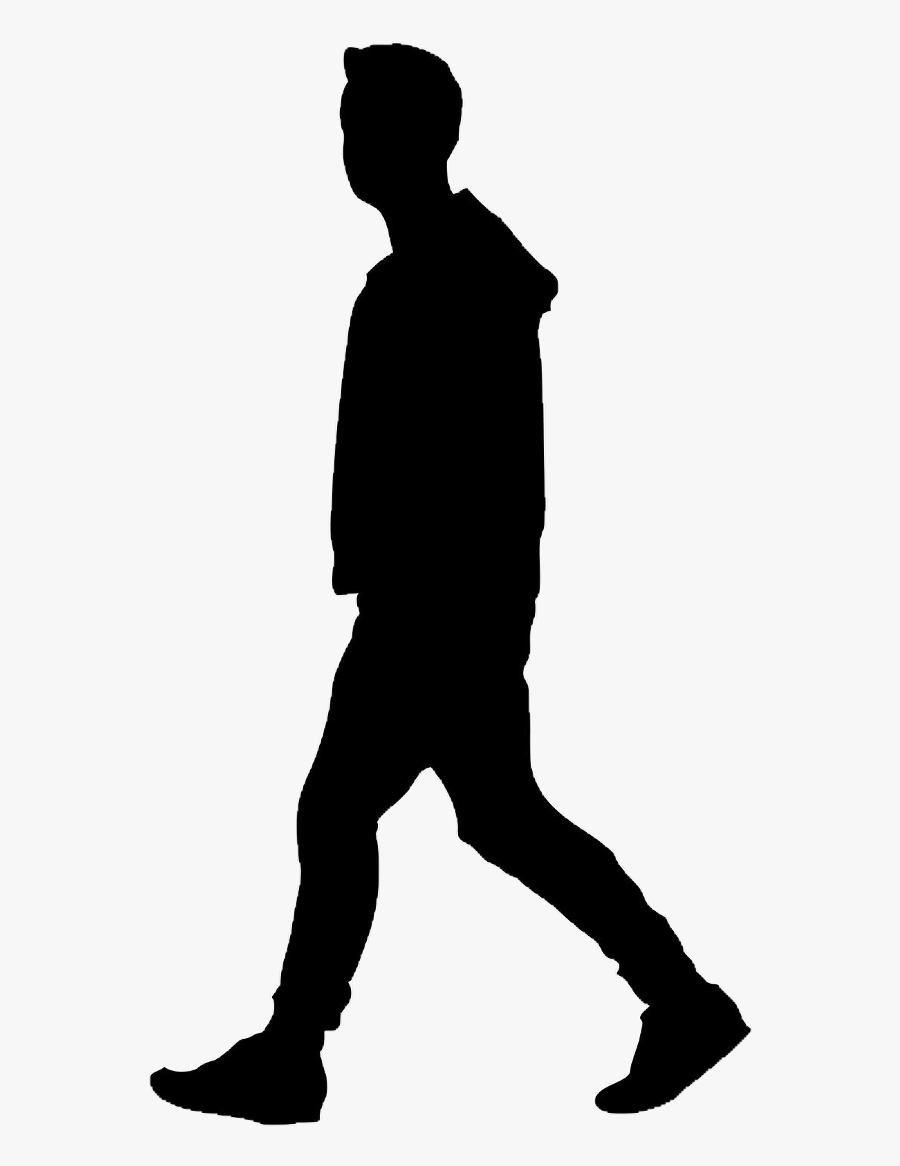 #shadow #man #walking #madewithpicsart #picsart #freetoedit - Figure Silhouette Walking, Transparent Clipart