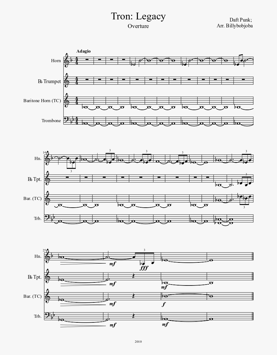 Legacy Sheet Music Composed By Daft Punk - Puccini Nessun Dorma Turandot, Transparent Clipart