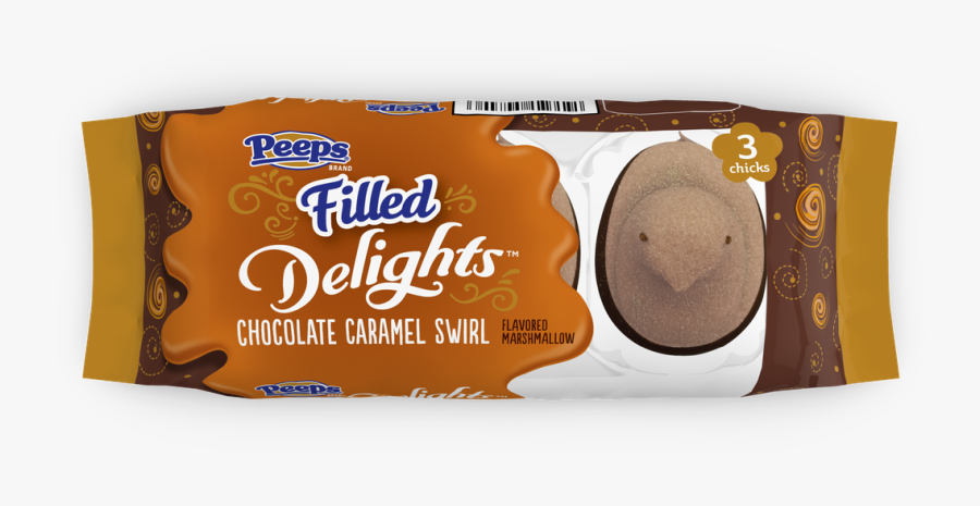 Chocolate Caramel Swirl Filled Peeps Delights Available - Chocolate Caramel Swirl Peeps, Transparent Clipart