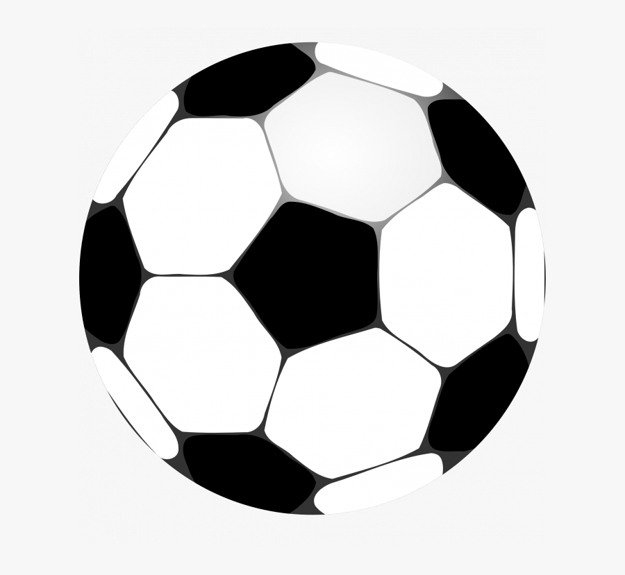 Football Black And White, Transparent Clipart