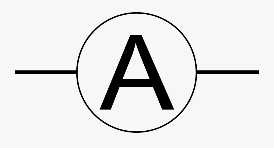 Ammeter Symbol - Clipart Best - Circle, Transparent Clipart