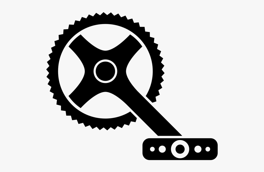 Bike Crank Gear Image - Bike Crank Clipart, Transparent Clipart