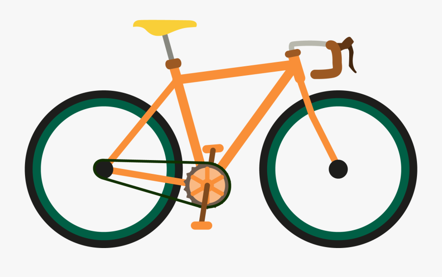 Single Speed Bicycle Van Dessel Sports Cycling Fixed - Bicycle Illustration Png, Transparent Clipart