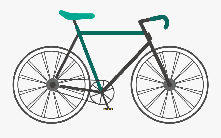 Fixed Gear Bicycle Single Speed Bicycle Track Bicycle - Fuji Track Classic Geometry, Transparent Clipart
