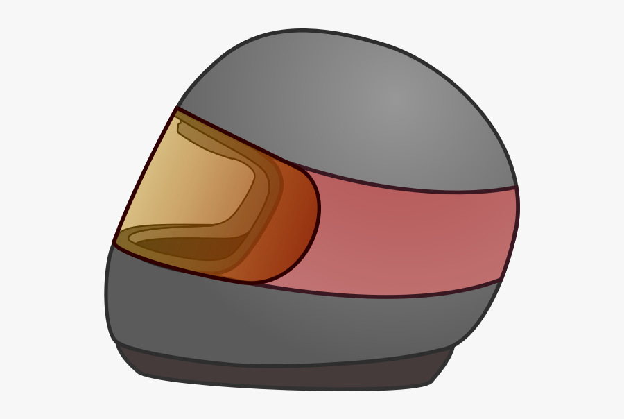 Bike Racing Helmet Vector Icon - Cartoon Racing Helmet Png, Transparent Clipart